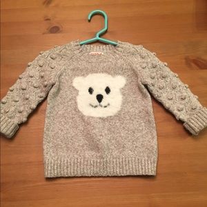 Gray sweater with Polar Bear